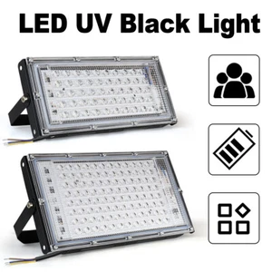 Led Uv Floodlight 50w 100w 395nm Floodlights Ultraviolet Lights Germicidal Lamp - Picture 1 of 13