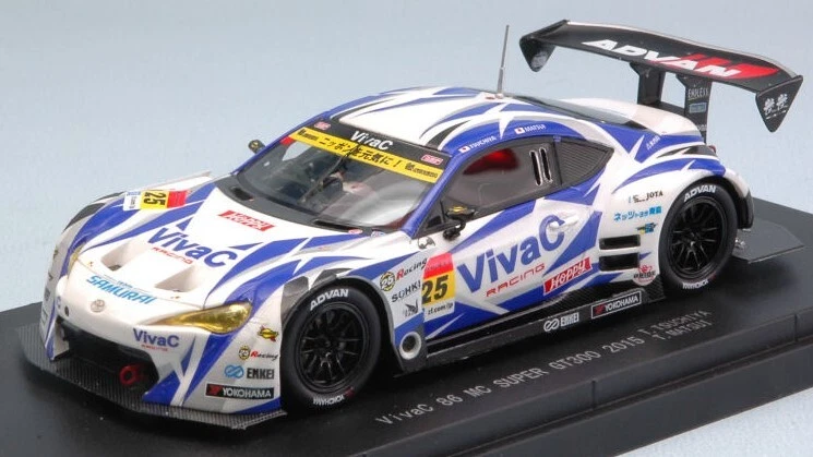 Ebbro VivaC 86 MC N.25 WINNER SUGO SUPER GT 300 2015 T.TSUCHIYA-T.MATSUI 1:43 - Immagine 1 di 1