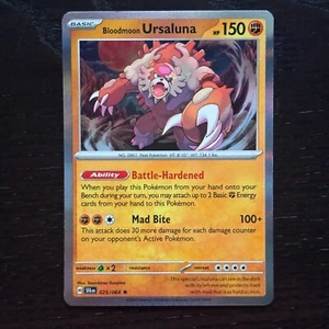 Bloodmoon Ursaluna 025/064 Pokemon Shrouded Fable Scarlet & Violet Rare Holo NM - Picture 1 of 2