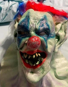 Outta Control Clown Forum Horror Latex Mask Universal Studios Costume Full Head - Picture 1 of 9