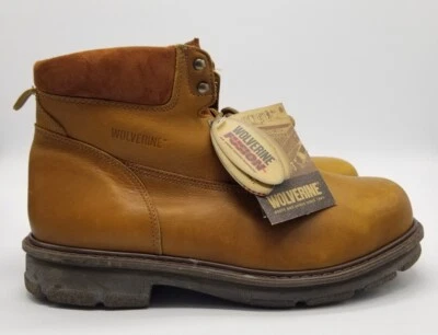 Botas de Trabajo Wolverine Durashocks Suelas Vibram Fusion EH Cuero Tostado Hombres 14 E Nuevas Sin Caja Foto 1 de 4
