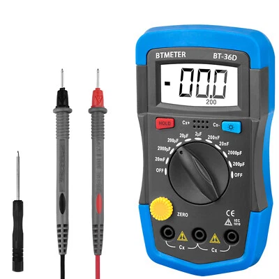 BTMETER BT-36D Kapazitätsmesser 0,1pF bis 20000uF Kondensatortester Messwerkzeug - Bild 1 von 4