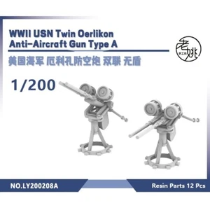 Yao's Studio 1/200 Model Upgrade Parts USN Twin Oerlikon Anti-Aircraft Gun TypeA - Picture 1 of 8