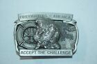 Vintage 1997 Firefighters of America Accept The Challenge Belt Buckle 578/1000