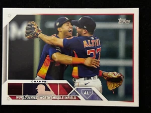 2023 Topps Series 2 Champs! Jeremy Pena / Altuve Houston Astros #574 - Picture 1 of 2