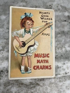 Antique Post Card B.B. London Series No. X.2, Xmas Christmas Postcard - Picture 1 of 6
