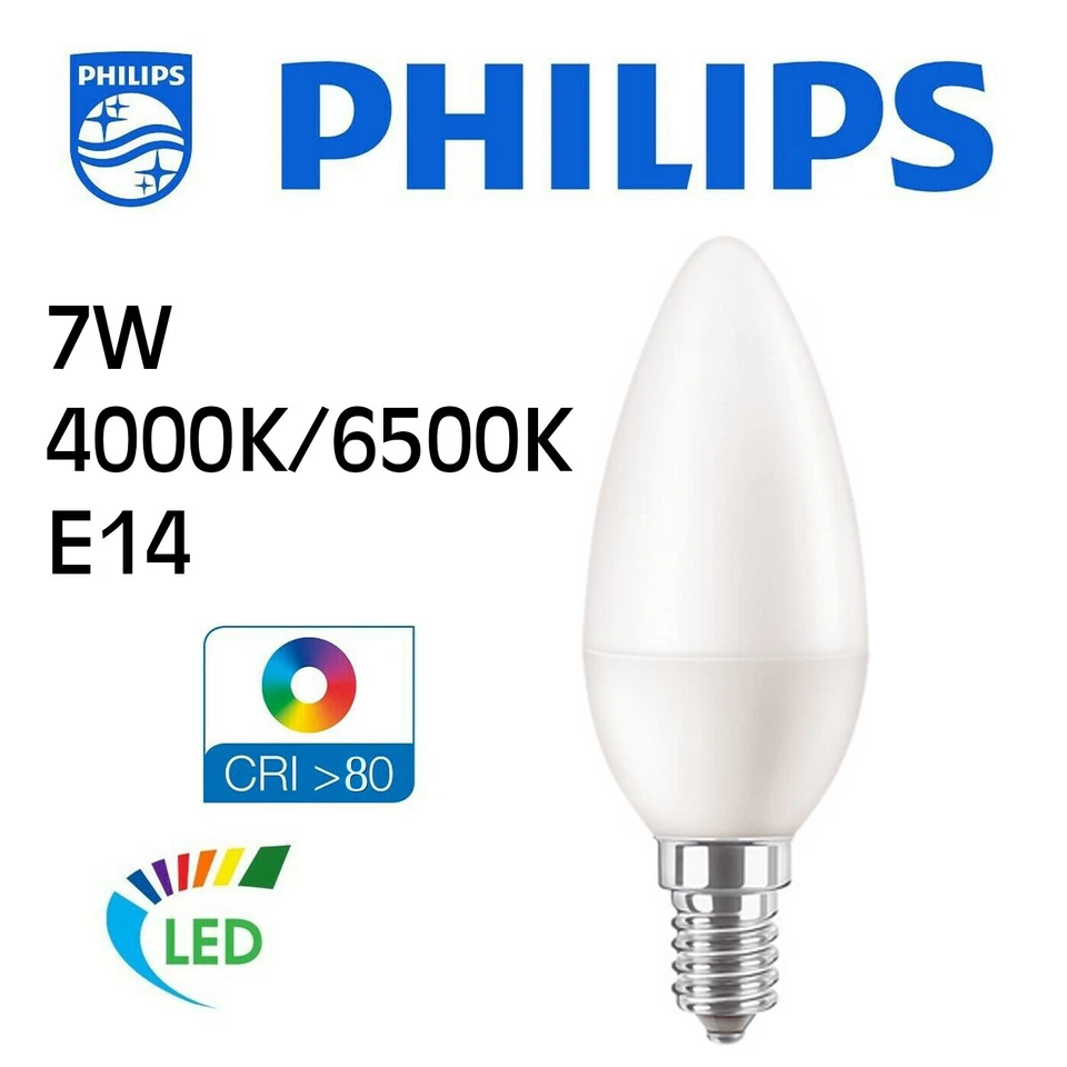 Glühbirne CorePro LED E14 7W 4000K/6500K Naturweiß Kaltweiß Innen Lampen - Bild 1 von 1