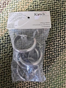 kirsch smooth ring slides satin nickel 1-3/8" 51240B.012 - Picture 1 of 4