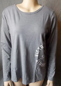 Womens sz L Victorias Secret Long Sleeve Crew Shirt  Always an Angel 119L26pb12 - Picture 1 of 3