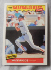 1986 Fleer Baseball's Best Sluggers vs. Pitchers #2 Wade Boggs Boston Red Sox