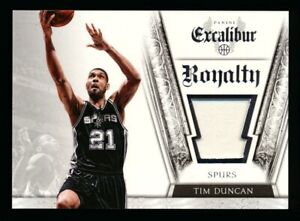 2014-15 PANINI EXCALIBUR TIM DUNCAN ROYALTY GAME-USED JERSEY RELIC RARE SPURS!