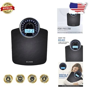 2-in-1 Digital & Analog Weighing Scale – 400lbs Capacity with Precision Sensors - Picture 1 of 7