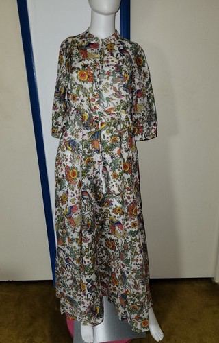 Abito Camicia Stampato Tory Burch XS Terra Promessa Copricostume $448