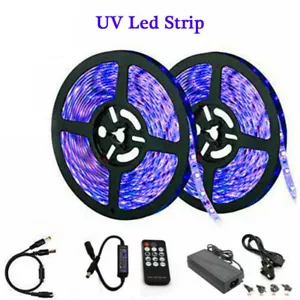 365nm UV led strip 5050 black light UV Resin Curing dimmer remote power SUPPLY - Picture 1 of 9