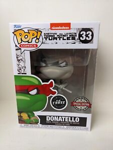 Funko Pop! Donatello B+W CHASE Special Edition Teenage Mutant Ninja Turtles