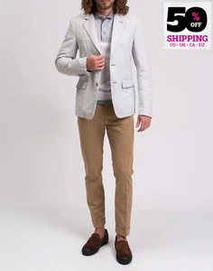 Chaqueta Blazer DAKS SPORT IT48 US38 M Gris Un Pecho Calce Ajustado PVP€450 - Imagen 1 de 8