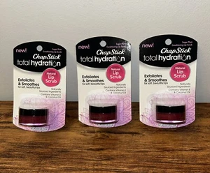 (3) ChapStick Total Hydration Natural Lip Scrub 0.27 oz Sealed Sugar Plum - Picture 1 of 10