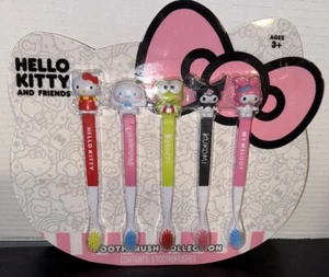 Brand New Hello Kitty And Friends ToothBrush Collection Set Of 5 - Ships Fast - Picture 1 of 3