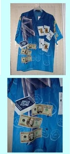NWT ROYAL FLUSH in SPADES HAWAIIAN SHIRT pic size S, M or L LAS VEGAS - Picture 1 of 1
