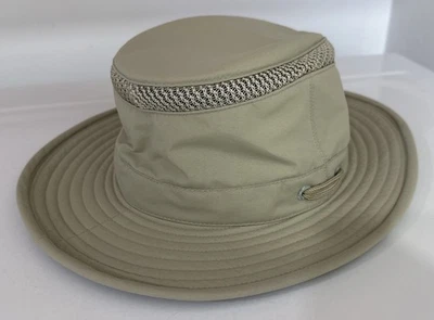 Sombrero Airflo Tilley Impermeable Ventilado Nylon Caqui Talla 7 3/8 LTM5 Foto 1 de 4