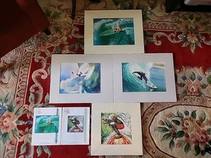 ORIGINAL SURFING ARTWORK By BILL ALLEN W/COA - Picture 1 of 6