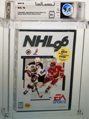 NHL '96 Hockey Sega Genesis Sealed Video Game Wata Graded 9.4 New Factory - Image 1 of 2