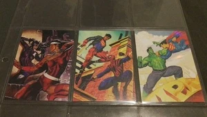 1995 Skybox DC vs MARVEL   HOL-FX- 3 Card LOT NMINT Condition And Rare! Offers👍 - Picture 1 of 3