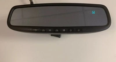 GENTEX 453 REAR VIEW MIRROR W / AUTO DIMMING HOMELINK & BLUE HIDDEN COMPASS - Image 1 of 4