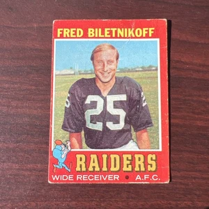 1971 Topps Football #178 Fred Biletnikoff Oakland Raiders (HOF) VG - Picture 1 of 4