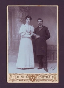 ca1900 Armenian unequal marriage of convenience Tiflis Original WEDDING Photo RA - Picture 1 of 2
