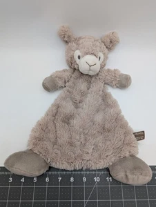 Demdaco Llama Lovey Rattle Beige Security Blanket 2018 Stuffed Animal Toy - Picture 1 of 6