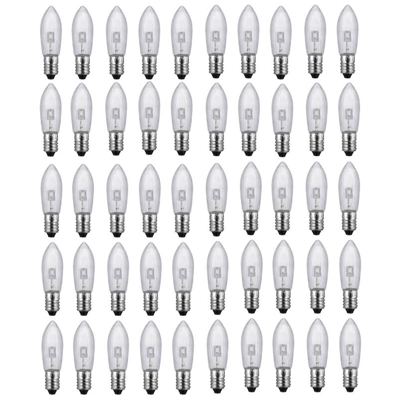 Ersatz-LED-Birnchen E10, 3 W – 3 Stück, Warmweiß, Für Fensterleuchter & Schwibbögen
