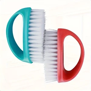 Cepillos de limpieza de uñas 2 piezas cerdas de nailon duraderas de alta resistencia agarre antideslizante Suita - Imagen 1 de 6