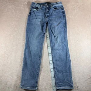 Judy Blue Boyfriend Fit Jeans Womens Juniors 11/30 Mid Rise Relaxed Blue Denim - Picture 1 of 6