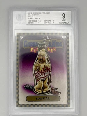 2010 Garbage Pail Kids Flashback Series 1 #26b LOW CAL Gold Beckett Graded 9 MT - Image 1 of 3