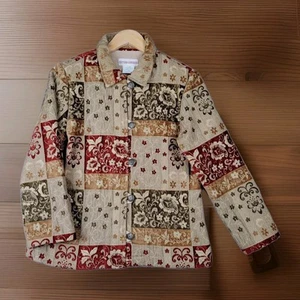 Chaqueta GOTCHA CUBIERTA Mujer Pequeña Acolchada Patchwork Blaxer Abotonada Estilo Retro - Imagen 1 de 11