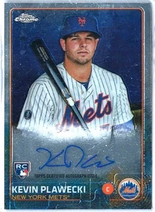 2015 Topps Chrome Kevin Plawecki Rookie Autograph RC Mets - Bild 1 von 2