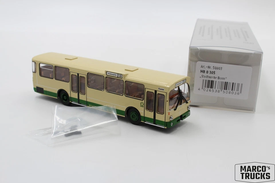 Brekina MB O 305 from Bonn, klassische Farbgebung No. 50803 1:87 /BRN1489 - Image 1 of 1