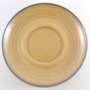 Pfaltzgraff Folk Art Flat 6" Saucer (s) USA Backstamp Tan w/ Blue - Picture 1 of 3