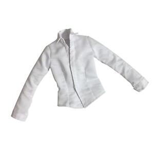 1/6 Scale White Long Shirt Top Kleidung Für 12 "Action Female Body