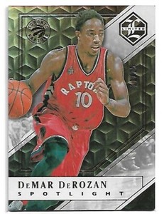 #/25  DeMar DeRozan  SP  ▪  2015-16 Panini Limited  GOLD Spotlight #8  Raptors