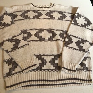Suéter Pullover Cuello Redondo para Hombre Marca River Hecho en EE. UU. Talla L Algodón - Imagen 1 de 4