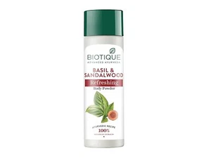 Biotique Bio Basilikum Und Sandelholz Erfrischend Körper Pulver, 150gm - Bild 1 von 8