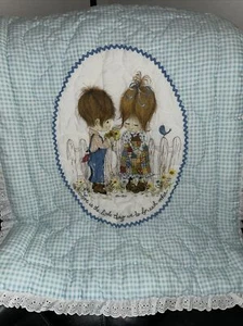 Vintage Holly Hobbie Petticoats And Pantaloons Crib Quilt - Picture 1 of 7