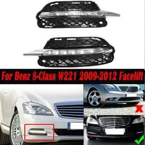 For Benz W221 S Class 2009-2012 LED Fog Light Lamp A221 GRILL KITS DP - Picture 1 of 11