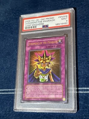 PSA 9 Judgment Of The Pharoah Ultra Rare Jump Magazine Yugioh English - Image 1 of 4