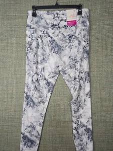 So Women's Sporty Leggings NWT 7/8 High Rise NWT Black White Tye Dye Khol's $30 - Picture 1 of 10
