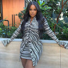2024 NEW fashion zebra print cardigan top sheath hip skirt two pieces S-L
