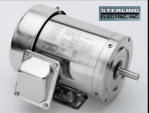 1-1/2HP 1800RPM 145TC 230/460V TEFC STAINLESS STEEL XHY0154PHA STERLING ELECTRIC - Picture 1 of 3