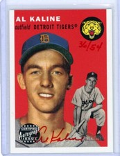 2003 Topps Heritage Baseball Real One Red Autograph #RO-AK Al Kaline #36/54
